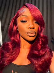 Burgundy Full Frontal Wigs